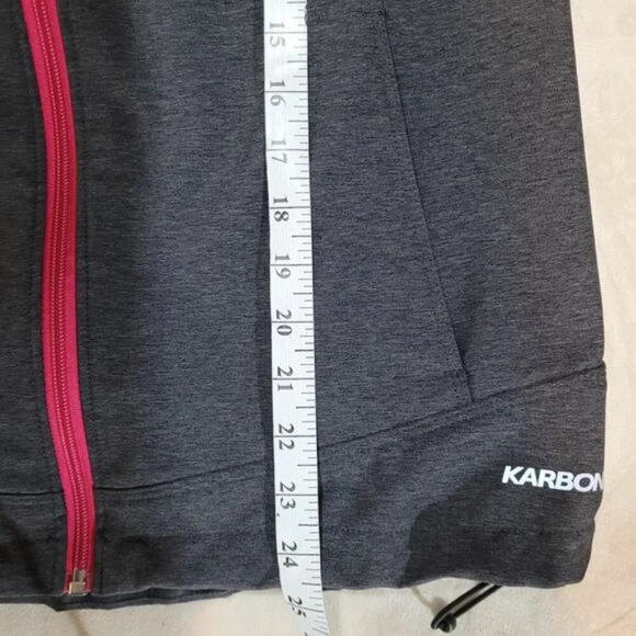 Karbon‎ Gray Softshell Jacket with Pink Zipper - Size Large - Picture 9 of 9
